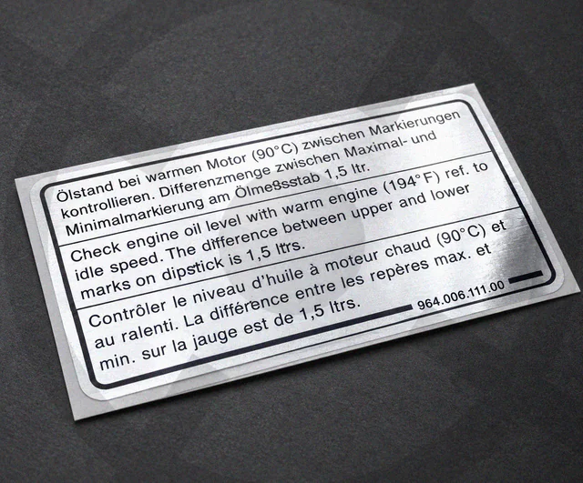 Metalize sticker — uygulama örneği