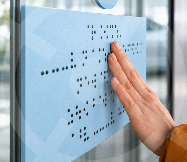 Braille alfabesi kabartma baskı — uygulama örneği