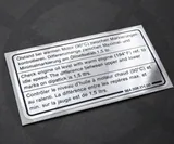 Metalize sticker — uygulama örneği