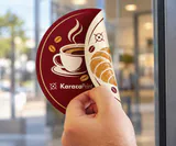 Çift taraflı sandwich sticker — uygulama örneği
