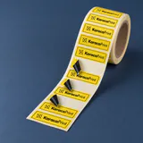 Sürşarjlı örtücü sticker — uygulama örneği
