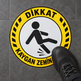 Yer ve zemin stickerı — uygulama örneği