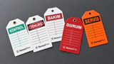 PVC plastik etiket — uygulama örneği
