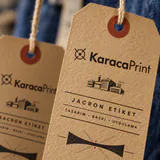 Jacron tekstil etiketi — uygulama örneği